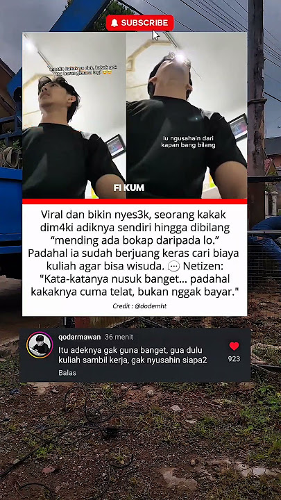 Astaghfirullah… Kakak Ini Dim4rahi Adik Sendiri Gara-Gara Uang Kuliah Telat Dibayar #shortvideo