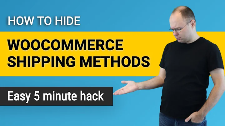 How to Hide Woocommerce Shipping Methods with Shipping Classes?