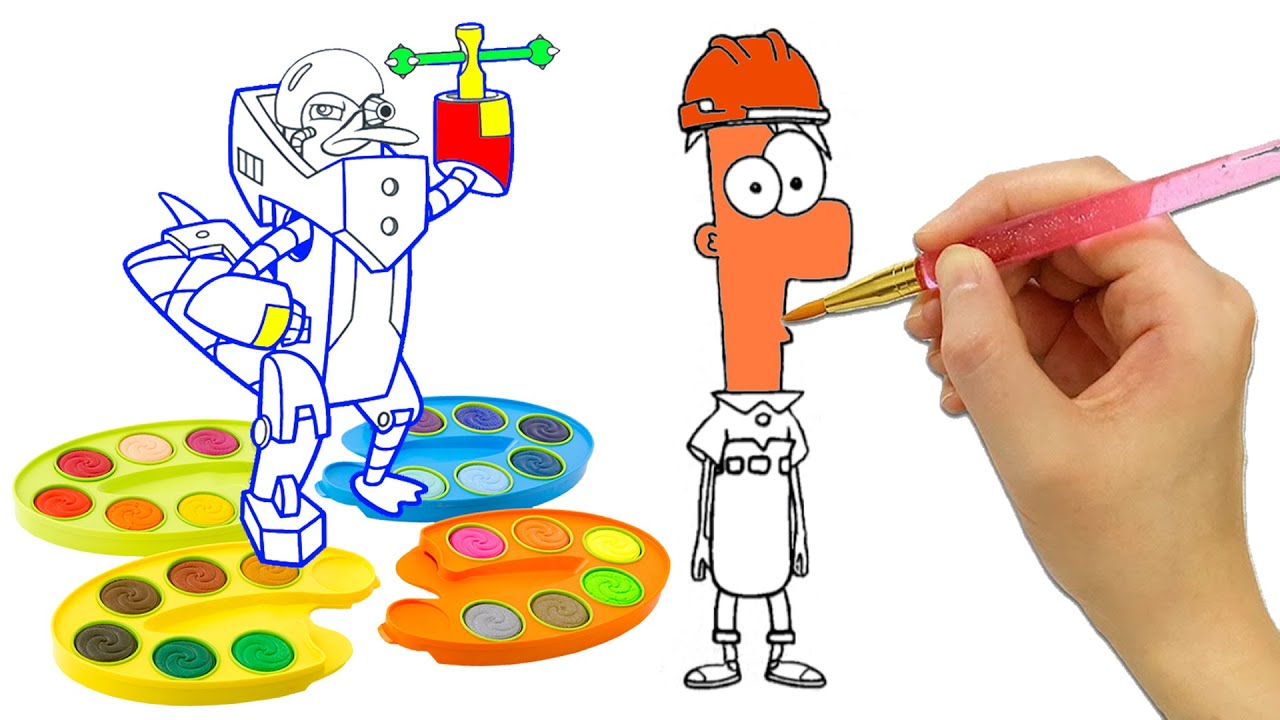Coloring For Children. Coloring Teaching How To Color The Picture For