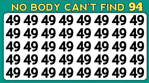 TEST YOUR OBSERVATION SKILLS | FIND THE ODD ONE OUT - NUMBER AND LETTER EDITION |ODDITY SPOTTING