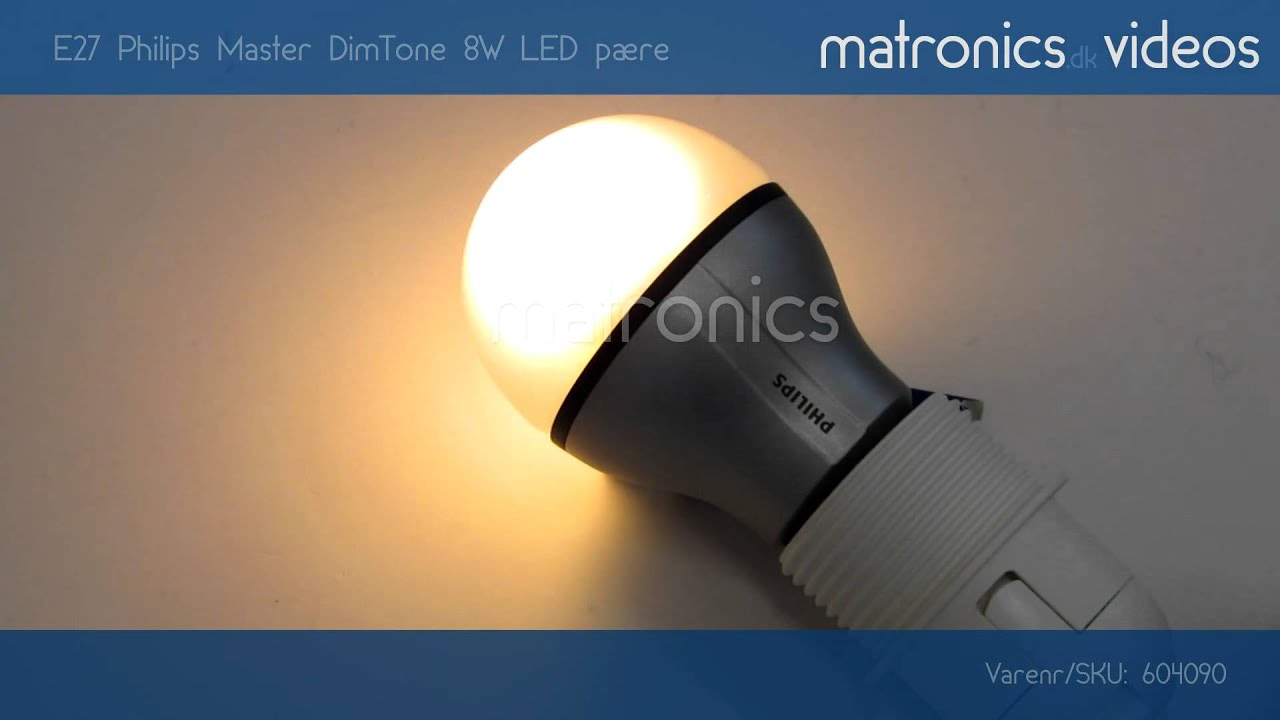 E27 Philips Master DimTone 8W LED pære