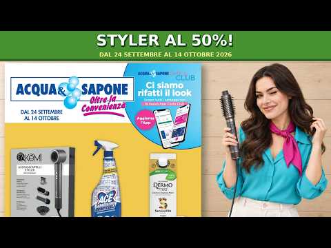 Video Nuovo volantino Acqua & Sapone valido dal 24 settembre al 14 ottobre 2026