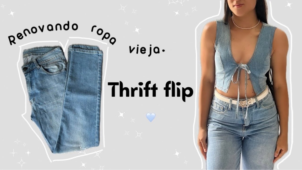 Transformando ropa vieja *thrift flip* (inspirado en Pinterest) *DIY* 🩵