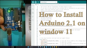 How to install Arduino IDE 2.1 on Windows 11 ||  program first Arduino code