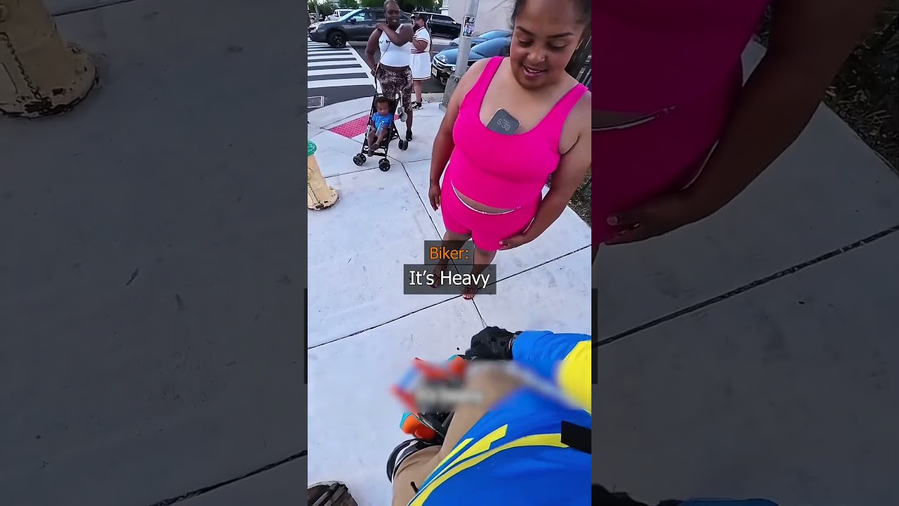 Biker Let Woman Ride His One Wheel Bike 😱 Credit @RealWheelInMotion