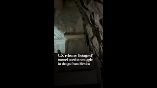 U.S. releases footage of tunnel used to smuggle in drugs from Mexico