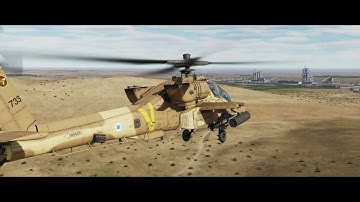 DCS AH-64D Apache attacks ISIL Compound CPG Hellfire Guns Rockets || DCS World