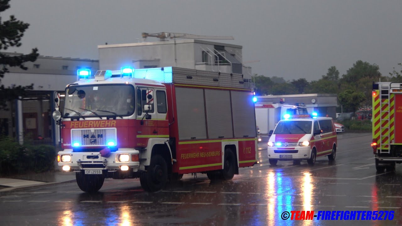 [schweres Unwetter über Neu-Isenburg] diverse Feuerwehren aus dem Kreis Offenbach + DRK OV N-I