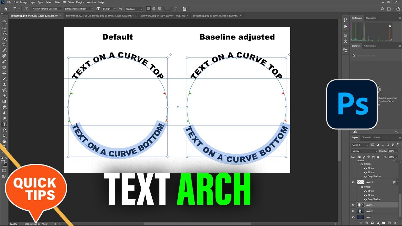 Text In Arch Shape How to make text into an arch in photoshop - YouTube