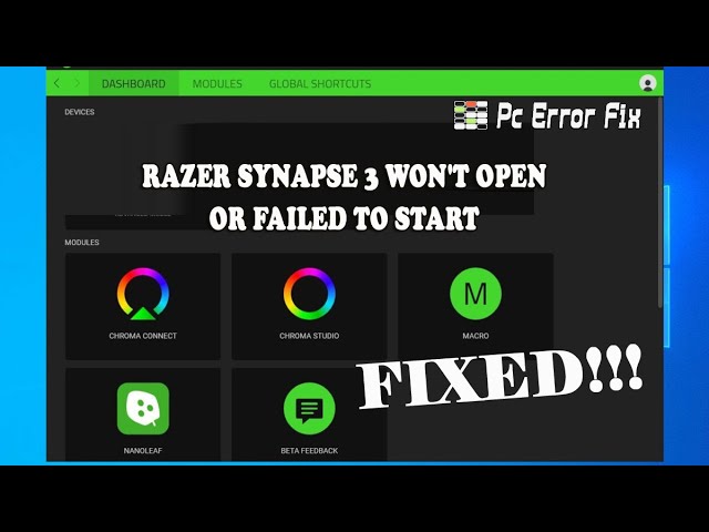 How to re-install Razer Synapse 3 & 2.0 on Windows