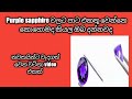 purple sapphire වලට පාට එකතු වෙන්නෙ කොහොමද