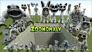 DESTROY ALL ZOONOMALY MONSTERS FAMILY & POPPY PLAYTIME 3 FAMILY in BIG HOLE  Garry's Mod