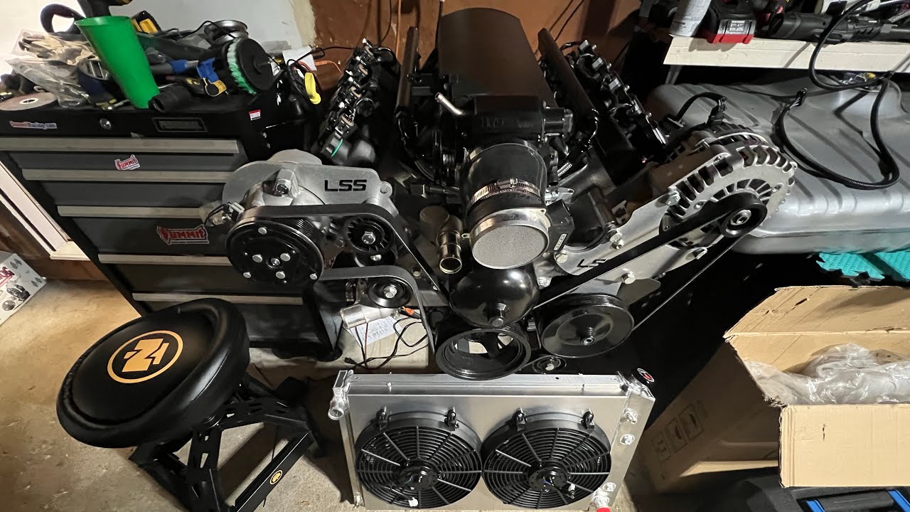 RADIATOR N FAN COMBO TO KEEP MY 6.0 LQ9 COOL - YouTube