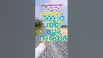 BÁN 500m2 MẶT TIỀN SAU ĐUONG TỈNH 823D huyện Đức Hoà Long An . #nhadatduchoaphuongthao #viral
