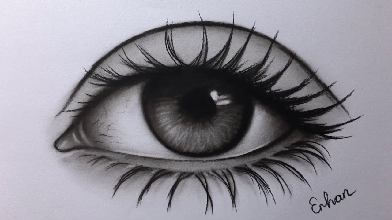 Adım adım göz çizimi- Step by step eye drawing - YouTube