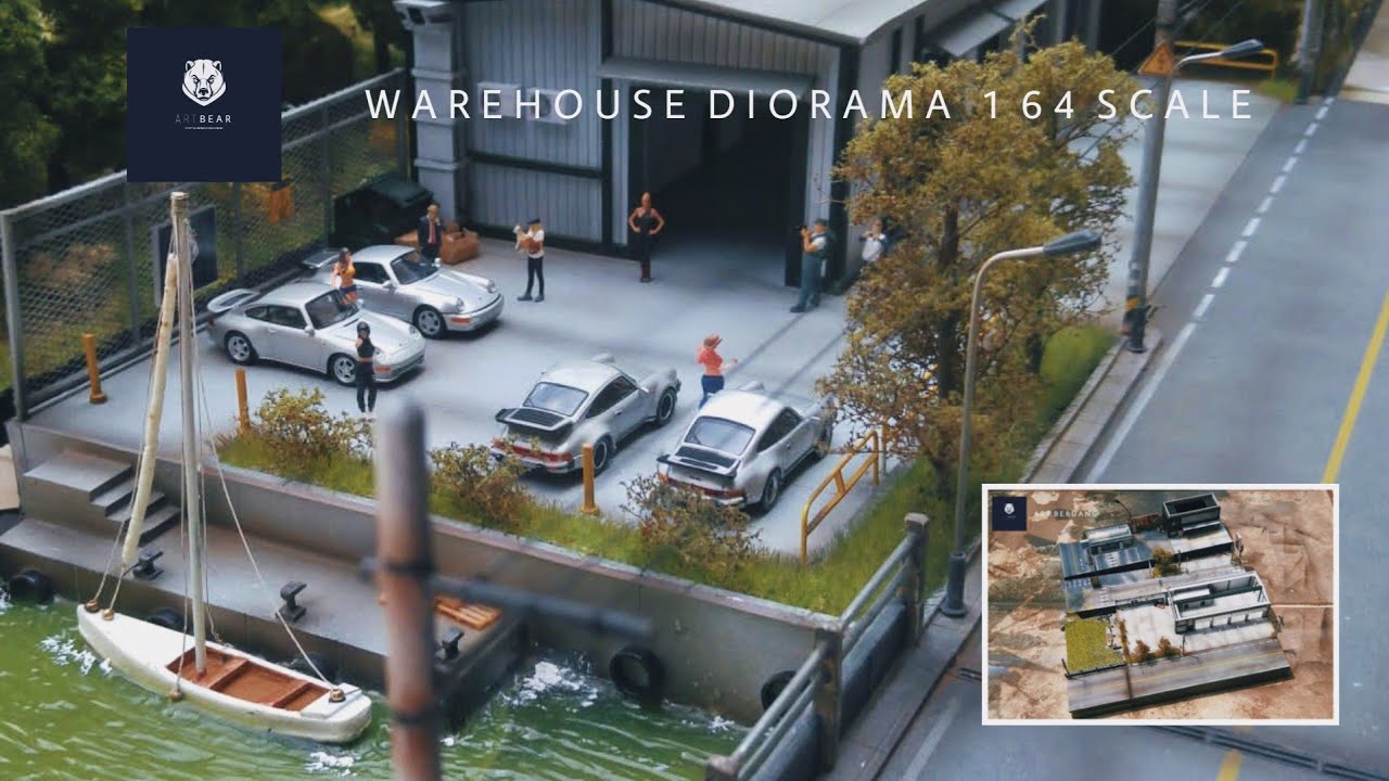 How To Make WAREHOUSE DIORAMA for Hotwheels 1/64 scale YouTube