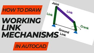 Link mechanism in AutoCAD, part 1 (make your mechanism move)