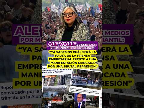 Ale Valle: “Ya sabemos cuál es la pauta empresarial frente a la represión contra los estudiantes"