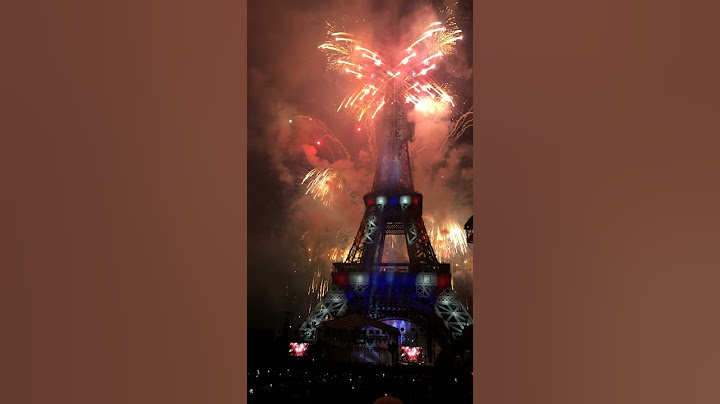 Feu d'artifice 14 juillet 2015 Paris
