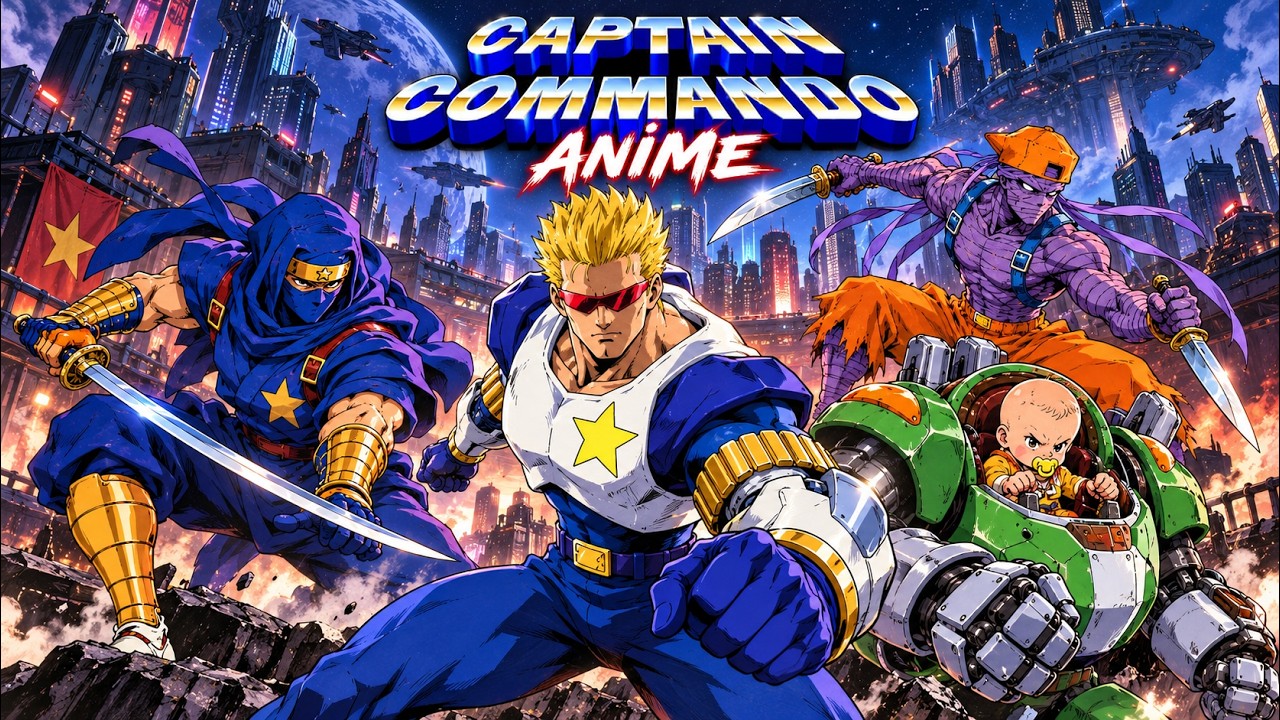 Captain Commadno Captain Commando Anime Story - YouTube