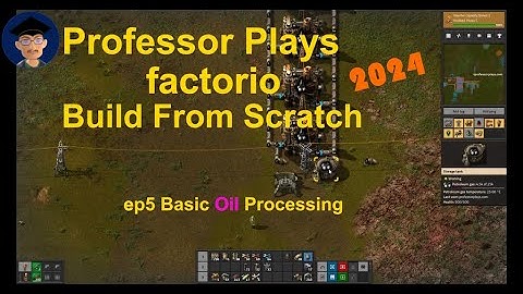 Factorio Build From Scratch 2024 ep5 Basic Oil Processing