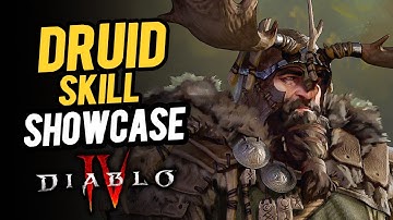 DRUID SKILLS SHOWCASE - Diablo 4