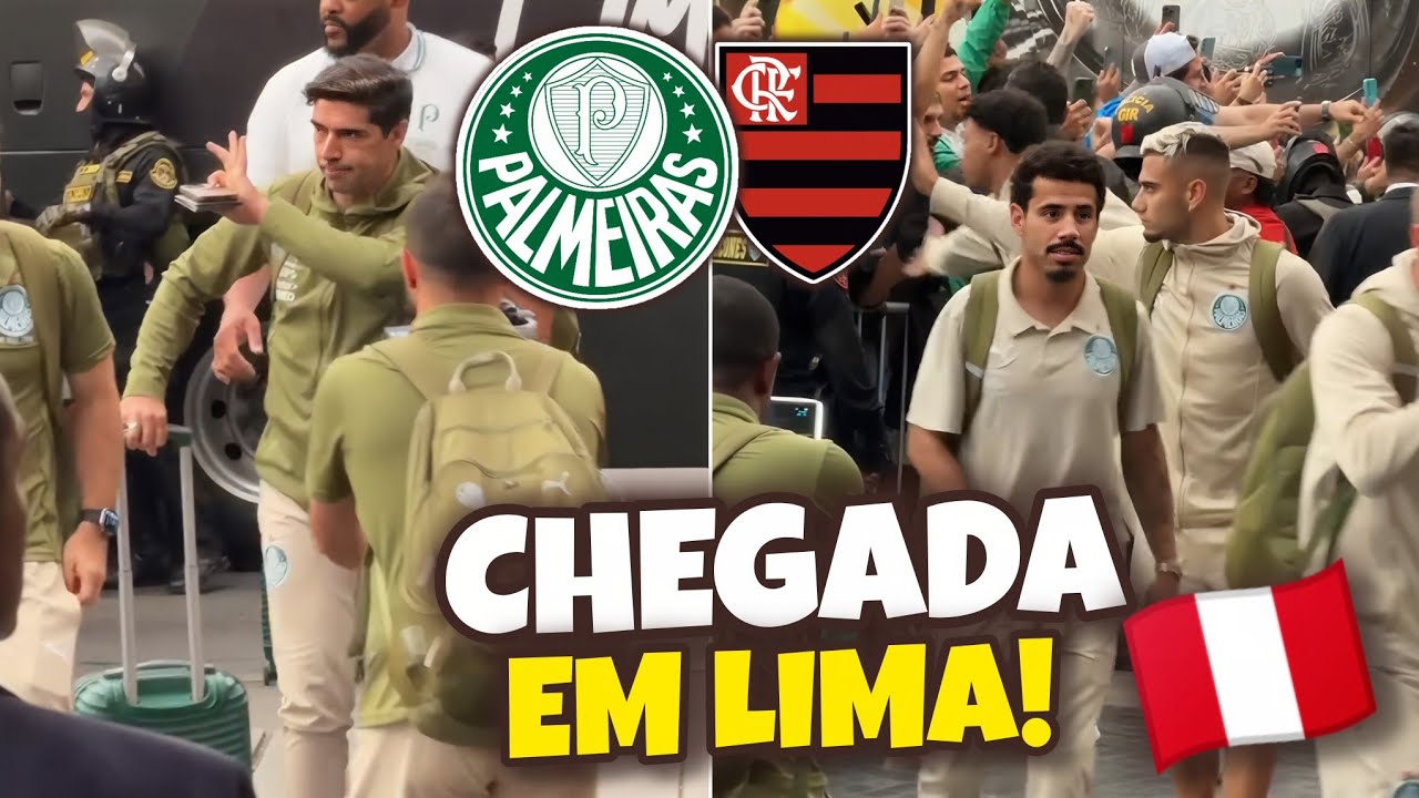 CHEGADA DO PALMEIRAS EM LIMA! A TORCIDA COMPARECEU EM PESO! SENSACIONAL 👏