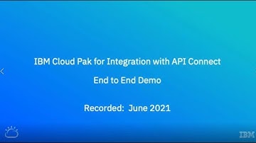 API Connect V10 Product Demo with IBM Cloud Pak for Integration