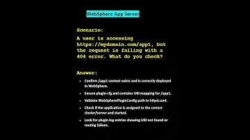 WebSphere IQ: Request is failing with a 404 error #jboss #websphere #webserver #weblogic