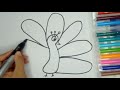 Peacock Simon Painting, Drawing / Learn animals Colors for kids