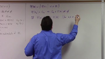Abstract Algebra II: module homomorphism basics, 3-6-17
