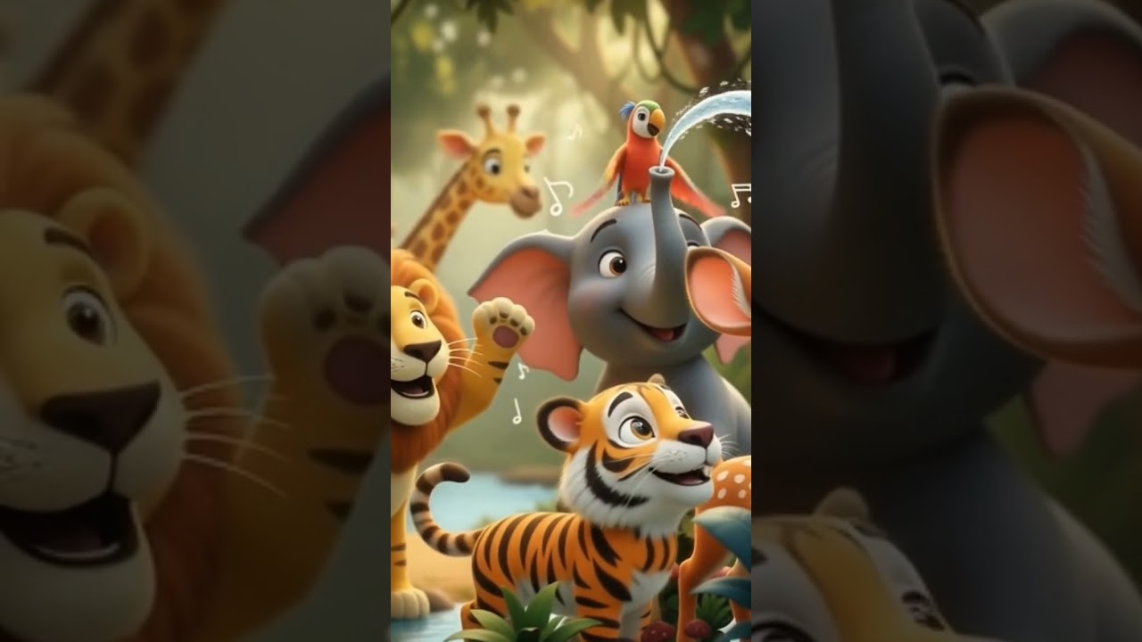 Banana Song Jungle Dance | Funny Animal Cartoon Animation 2026 #shortsviral #baby #shorts