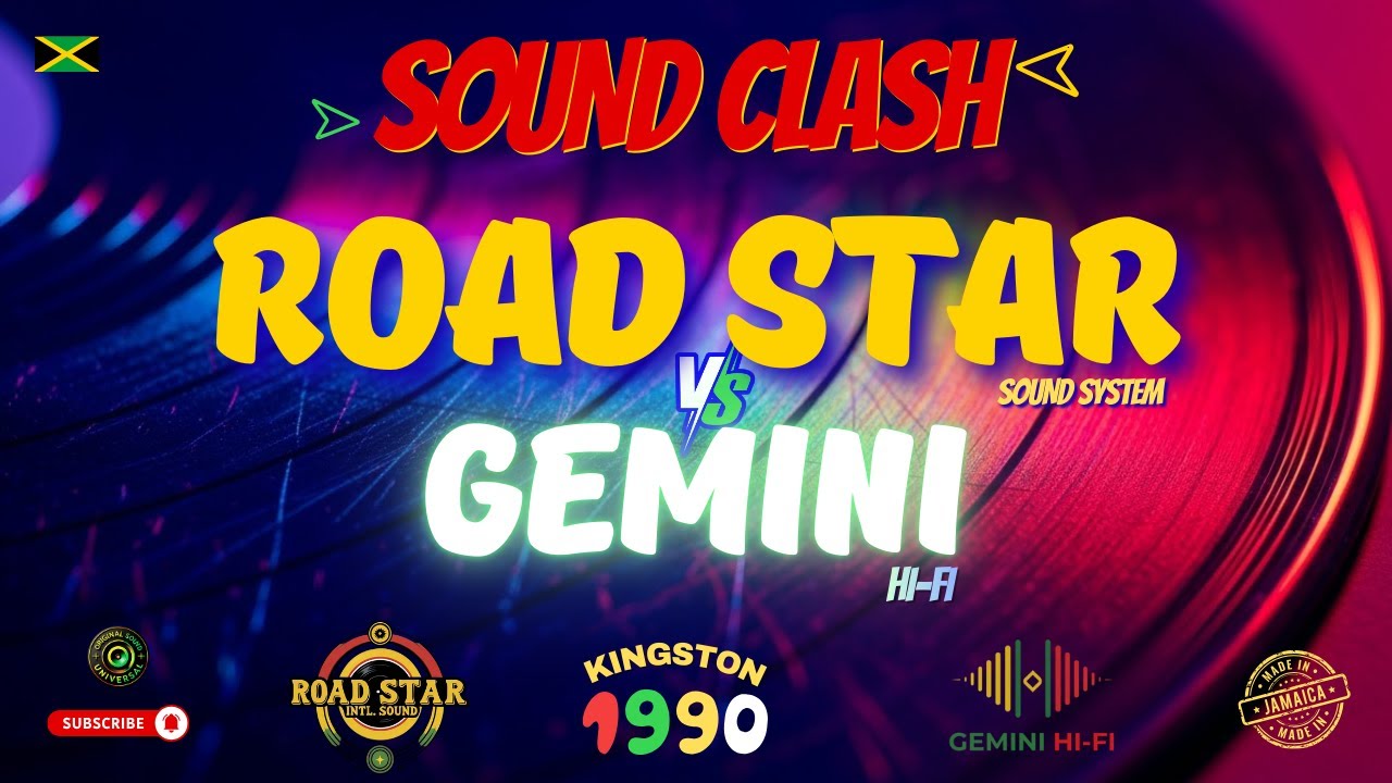ROAD STAR Sound System Vs. GEMINI - Sound Clash 1990 Jamaica