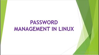 Password management in Linux | How to assign, change, update passwords for user in Linux | Linux 9