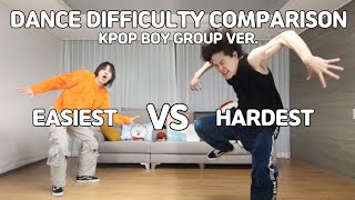 KPOP EASIEST vs HARDEST BOY GROUP CHOREOGRAPHY