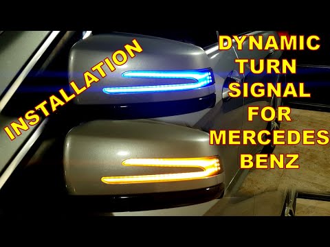 DIY for Mercedes-Benz. How to install Sequential Dynamic Turn Signal LED Panel for your MERCEDES