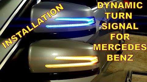 DIY for Mercedes-Benz. How to install Sequential Dynamic Turn Signal LED Panel for your MERCEDES