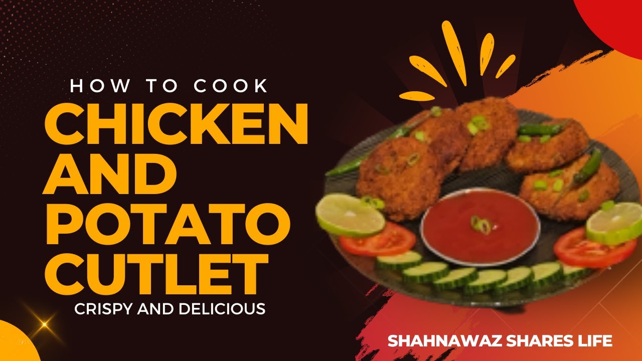 Crispy Minced Chicken and Potato Cutlet Recipe Cooking with Family