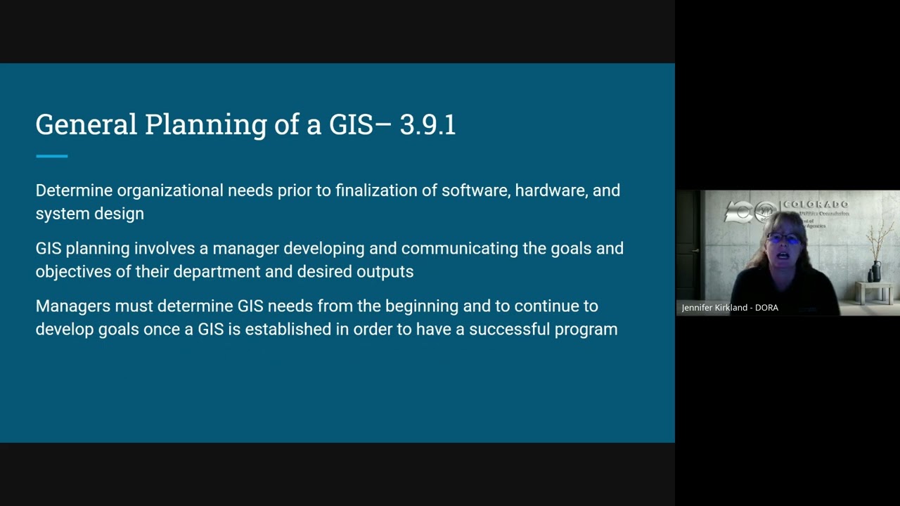 CO ENP Study Group Session 8: GIS and Location Technology