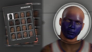 HOW TO GET THE BLUE/PURPLE FACE SCAN GLITCH IN NBA2K19!