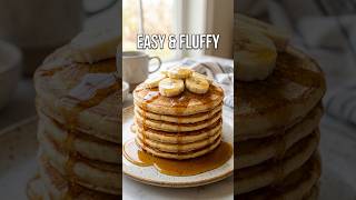 Fluffy Banana Pancakes #recipe