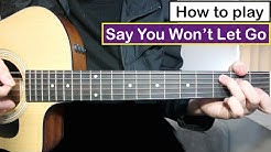 James Arthur - Say You Won't Let Go | Guitar Lesson (Tutorial) Chords - Durasi: 16:37. James Arthur - Say You Won't Let Go | Guitar Lesson (Tutorial) Chords - Durasi: 16:37.