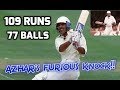 Mohammad Azharuddin 109 off 77 Balls vs South Africa 2nd Test 1996 | AZHAR'S MOST FURIOUS CENTURY!!