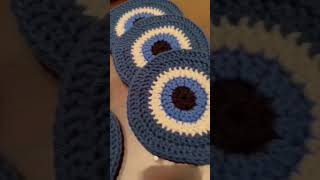 DIY boho evileye coaster🧿#ideas #viral #satisfying