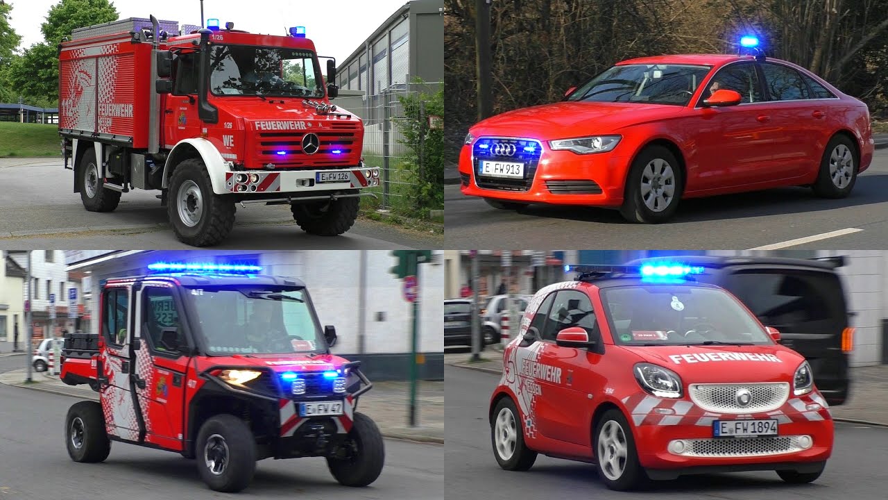 [GROẞBRAND, ABC-Alarm & BULLHORN-ACTION!] Feuerwehr ESSEN | BF & FF im Stadtgebiet - Einsatzfahrten