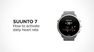How to activate daily heart rate on Suunto 7
