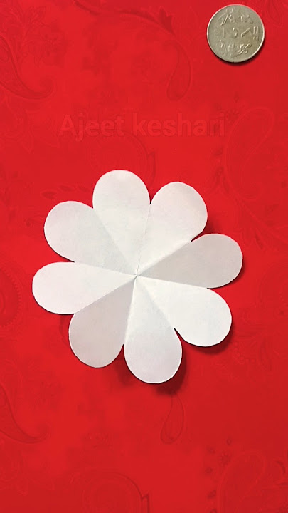 Easy Paper Flower | Paper Flower Making Idea | Diy Flower Crafts #paper #diy #flowers #craft #shorts