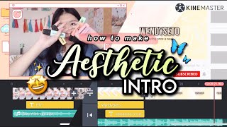 pastel trendy youtube intro tutorial with KineMaster🙈 screenshot 5