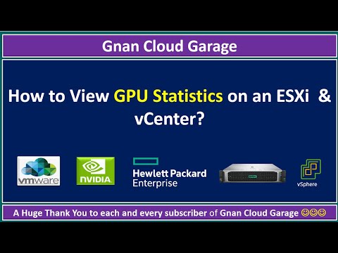 How to View GPU Statistics on an ESXi  & vCenter? | GPU Performance - memory usage, temperature