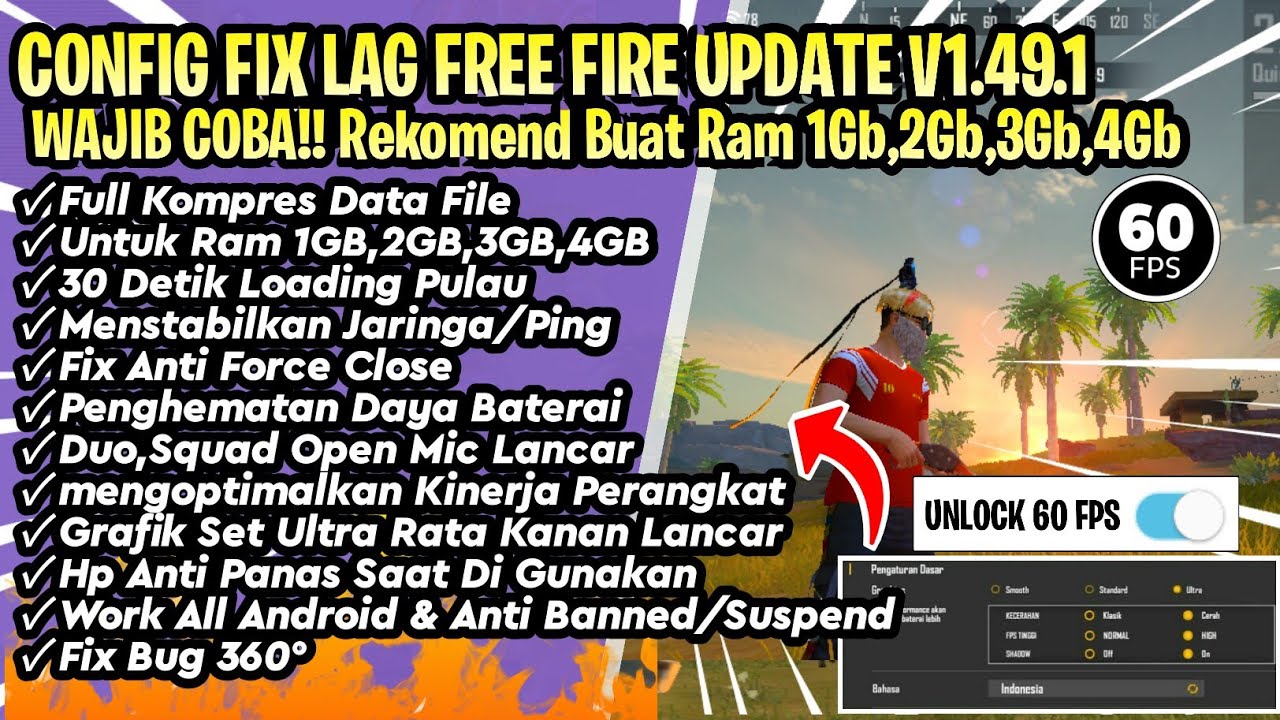 Fix Lag Free Fire Update 1 49 1 Config Ff No Lag Terbaru